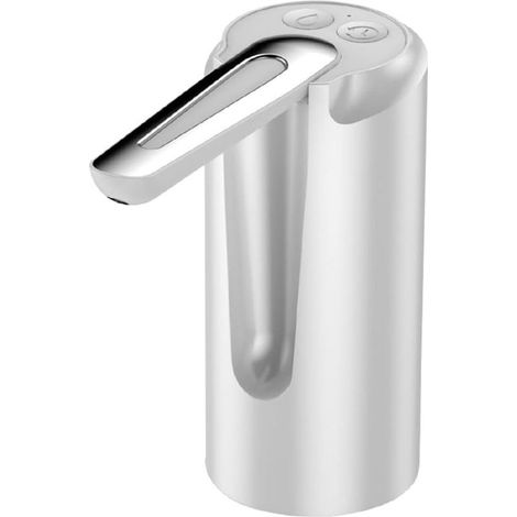 Distributeur d'eau, pompe pliable, chargement USB, distributeur d'eau en bouteille, blanc (1/4)