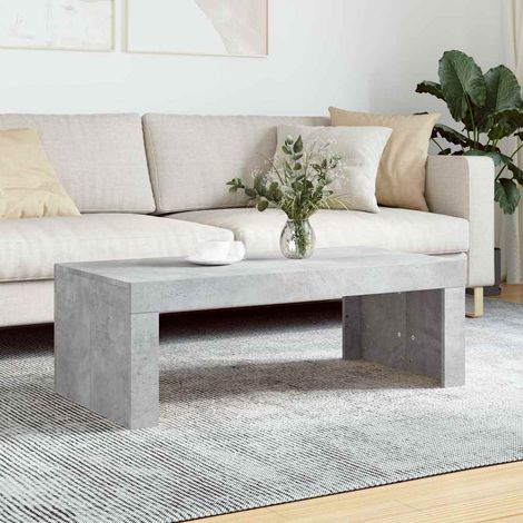 vidaXL Coffee Table Concrete Grey 102x50x36 cm Engineered Wood (1/5)