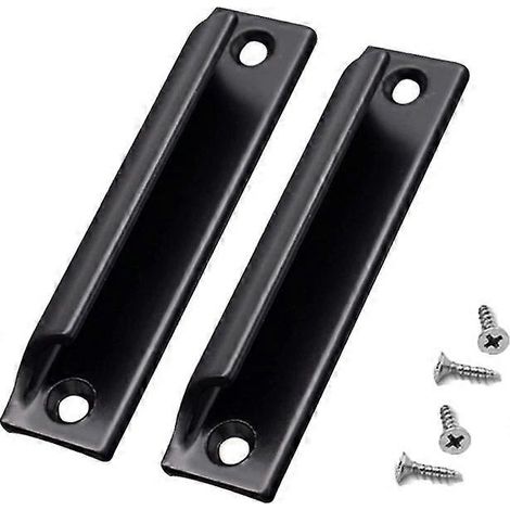 Lot de 2 poignées en alliage d'aluminium Poignée de porte coulissante Poignée de porte de balcon Poignée de meuble (1/5)
