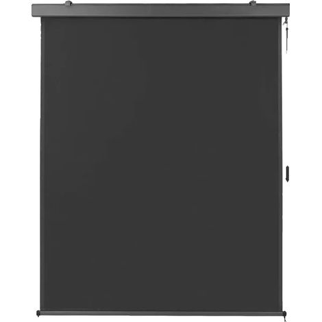 Store vertical, design rétractable, caractéristiques résistantes aux intempéries, Gris 160cm x 250cm (1/2)