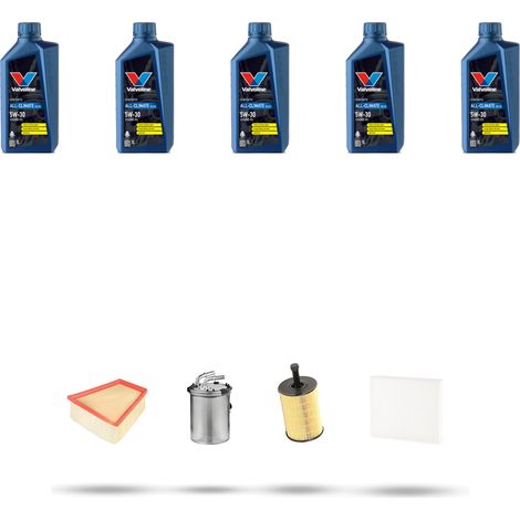 Kit tagliando 4 FILTRI e 5L OLIO compatibile con Skoda Praktik 1.4 TDI 59kw dal 2007 (1/5)