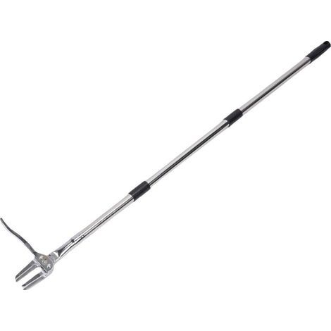 Arracher les mauvaises herbes avec long manche en acier inoxydable, démontable et utilisable en position debout. Outil de désherbage robuste pour le jardin, la pelouse, la terrasse et le potager (1/5)