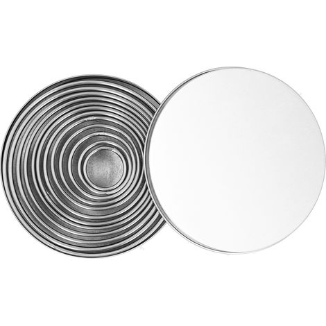 12Pcs Emporte-pièce Rond Acier Inoxydable Découpe Cercle Perforation Moule Pâte Argile (1/5)