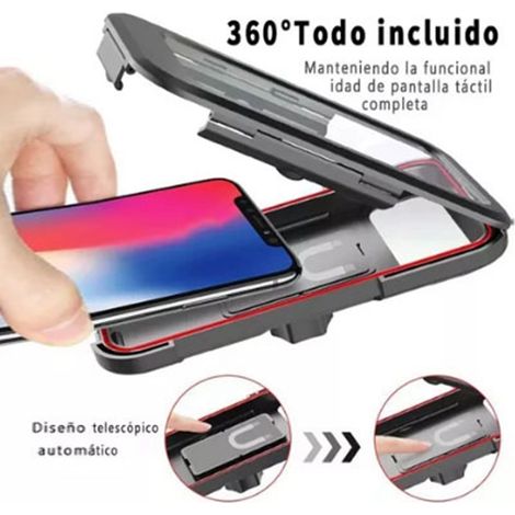 Support téléphone moto étanche, écran tactile TPU sensible, rotation 360°, support GPS vélo (1/5)