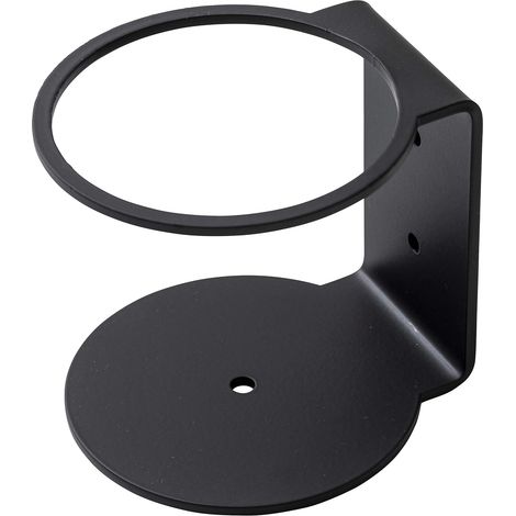 Porte-Bouteille Mural en Fer - Porte-Bouteille Mural pour Distributeur de Gel désinfectant, Savon, Bouteilles Porte-Distributeur, Noir, Hauteur 95 mm (1/5)