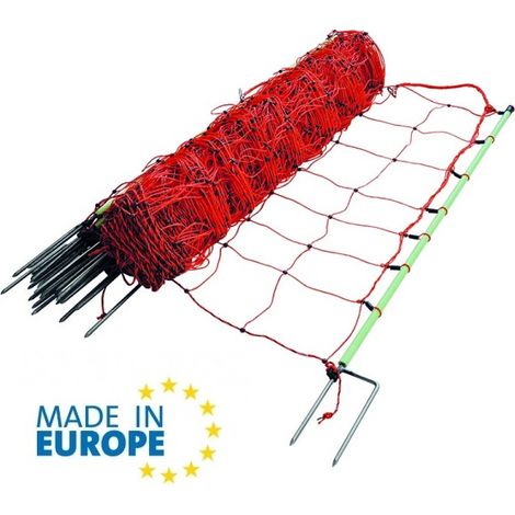 EuroNetz Rete per Ovini Arancio 90/2-14/V-50 m GALLAGHER per Recinzioni Elettriche (1/3)