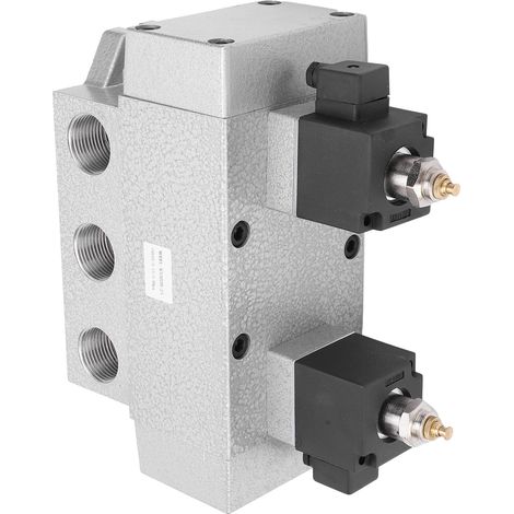 Électrovanne 5/3 double commande électrique, structure à tiroir coulissant, G3/4in, K35D2H-20AC110V, pour circuit pneumatique industriel (1/5)