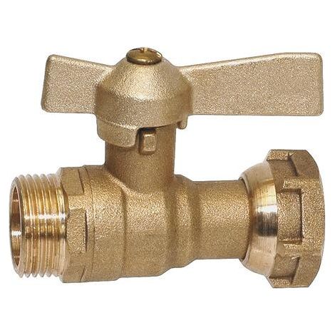 Robinet d'arrêt compteur droit à boisseau sphérique Entrée mâle M1 2"-F3 4" 82-15-20