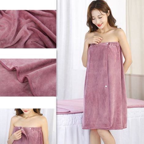 Serviette de bain absorbante, douce, à double bouton, respirante, couleurs inaltérables, élasticité ajustable, idéale pour la salle de sport, la plage et la piscine. Parfaite pour la salle de sport, l (1/5)