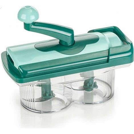 Trade Shop - La Cortadora Manual Nicer Twist Corta Y Pica Frutas Y Verduras En Segundos - (1/2)
