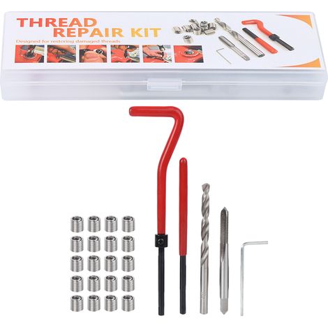 Kit de Réparation de Filetage M5 - 25 Pièces en Boîte Plastique Transparente (1/5)