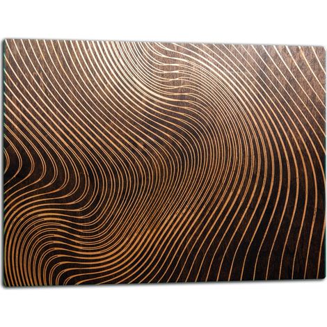 Schneidebrett aus Glas, 52 x 40 cm, Holz (1/5)