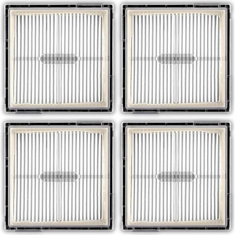 Lot de 4 filtres HEPA de rechange Q10 S5/ Q10 X5 compatibles avec Roborock Q10 S5/ Q10 S5+/ Q10 X5/ Q10 X5+, aspirateur robot, filtre sans sac, kit d'accessoires (1/5)