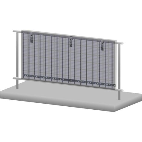Zelsius Solarmodul Balkonhalterung Set für Solarpanele, Set für senkrechte Solarpanelmontage
