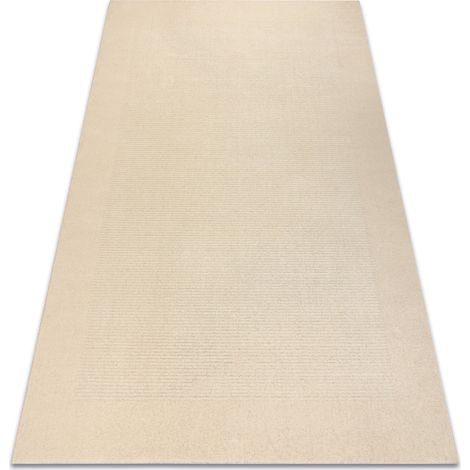Tappeto in lana TEXTURA 488.04.LA101 OSTA - Linee, geometrica strutturale crema beige 200x300 cm