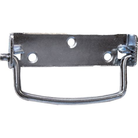 Asa abatible, lisa, modelo trm12, de acero con acabado zincado, 100 x 27 mm, blister
