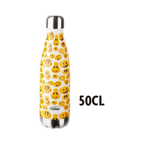 TERMO DRINK SMILEY 50CL BLANCO