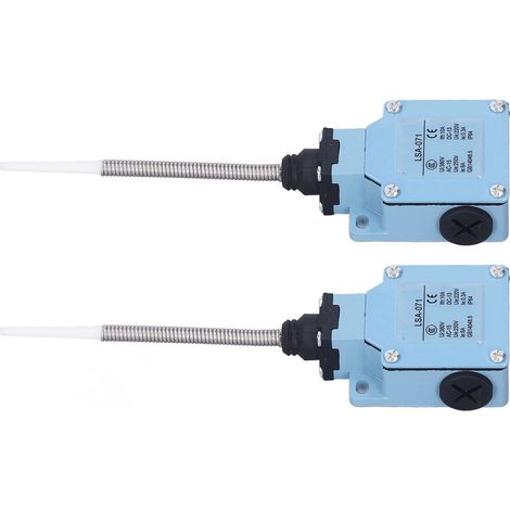 Lot de 2 interrupteurs de fin de course momentanés, à réarmement automatique, pour fraiseuses CNC, lasers et routeurs plasma, 250 V/220 V. (1/5)
