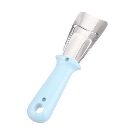 Maison pratique acier inoxydable dégivrage pelle ménage cuisine gadgets réfrigérateur dégivrage pelle congélateur pelle à glace 2 16.84.52.3cm bleu (1/2)