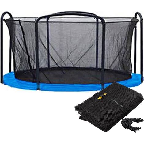 Filet de protection pour trampoline 3.06m – Résistant aux UV en PP – Installation rapide – Système de fermeture éclair sécurisé