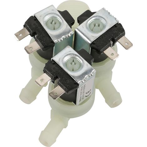 Électrovanne 3 voies d'entrée d'eau N/C normalement fermée, 220 V CA, G3/4