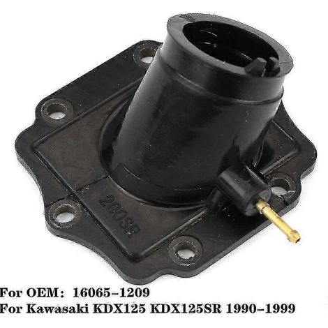 Adaptateur de carburateur pour collecteur d'admission de moto Kawasaki KDX125 KDX125SR 1990-1999 KDX 125 SR KDX 125SR 16065-1209 (1/5)