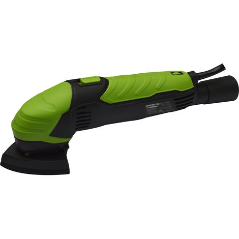 Ponceuse triangulaire 280W – Vitesse variable 6000-11000 t/min – Aspiration intégrée pour finition précise – Soft Grip ergonomique – Constructor (1/5)