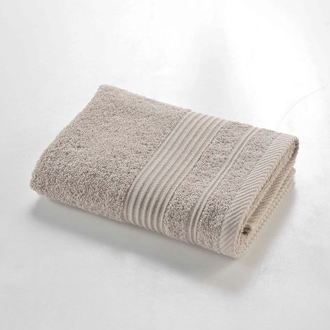 Serviette de Toilette 50x90 cm - 100% Coton - Taupe