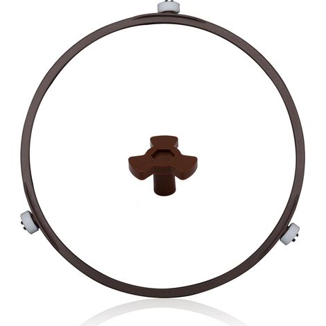 Anneau Plateau Tournant Micro Ondes de 17,8cm, Anneau de Plateau Tournant pour Micro-Ondes avec Noyau Rotatif Anneau Support Micro Ondes pour Plaques en Verre de 24,5 à 27cm (1/5)