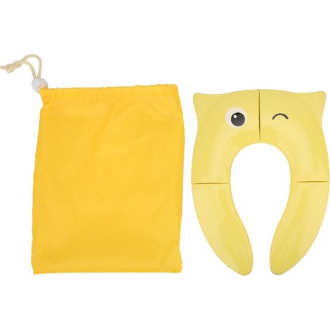 Petit Œil Siège de toilette pliant portable pour voyage, réducteur d'apprentissage pour enfants, couvre-siège WC, modèle compact. (1/5)