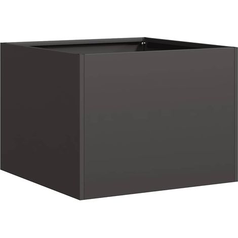Maison Exclusive - Pflanzkübel Schwarz 40x40x30 cm Stahl