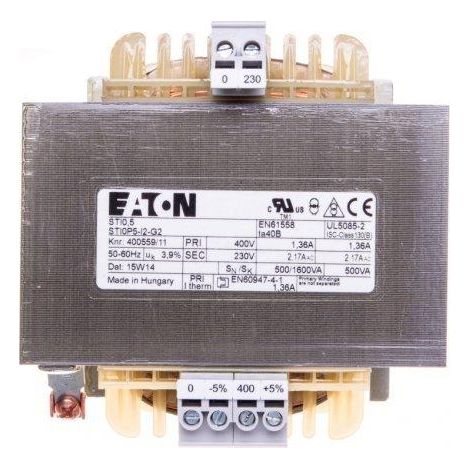 Trasformatore standard Eaton 400V 230V robusto e sicuro