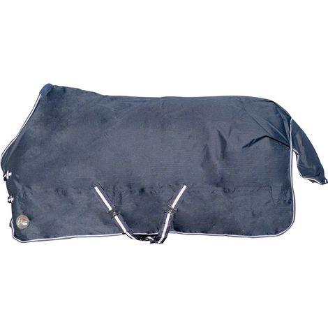 135 cm, Bleu: Couverture de paddock imperméable et coupe-vent avec doublure polaire