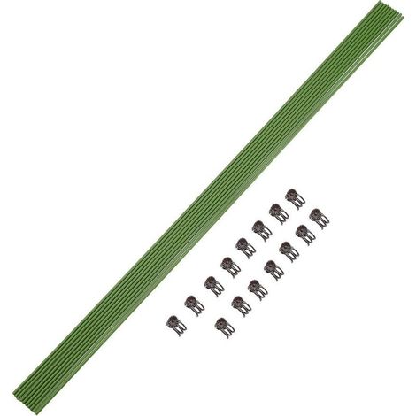 10pcs Fil de Support de Plante, Support de Cage de Plante en Plastique Pliable pour Jardin Fleurs Herbes Légumes (220324TW-3) (1/2)