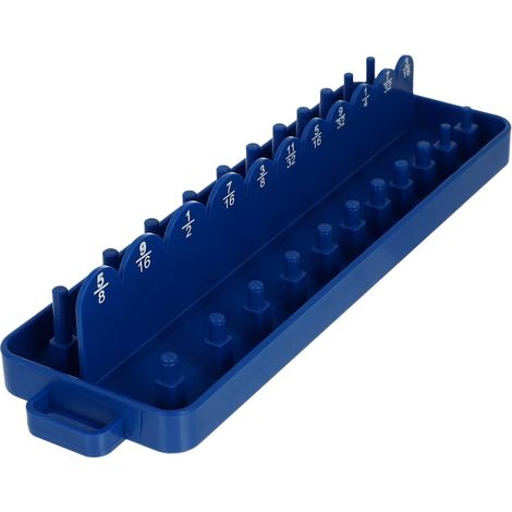 Support de Rangement pour Douilles de Clé Multifonction Bleu en Pp Organisateur D’insertion, Conteneur à Manchons en Plastique, sans Bavures (1/5)