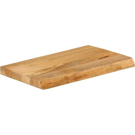 Dessus de table,Plateau de table,Dessus de bureau à bord vivant 50x40x3,8 cm bois massif manguier CFW55546 (1/5)