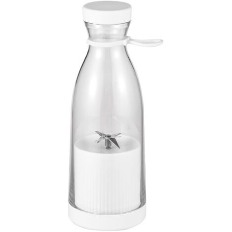 Mini mélangeur électrique portable 380 ml, presse-agrumes, 6 lames pour smoothie, milkshake, jus, nourriture, batterie rechargeable intégrée pour les voyages, le sport, la cuisine, le bureau, l'extéri (1/5)