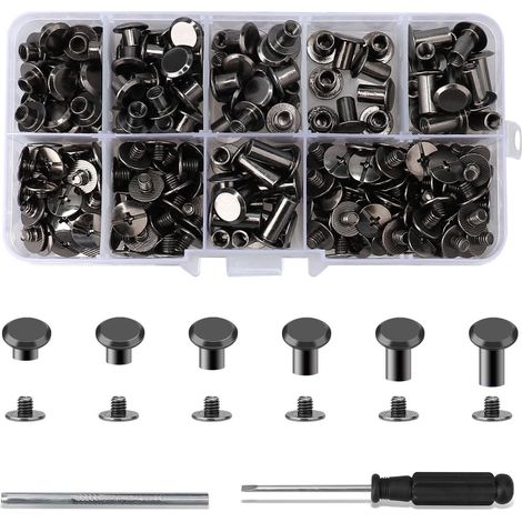 Solidchoice - Lot de 120 vis de reliure Chicago pour créations DIY (1/5)