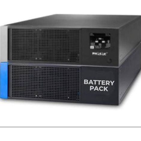 Banc de batteries PHASAK PH 9389 pour onduleur PH 9380 et PH 9382, 19" 3U, 20 unités 12V/9Ah