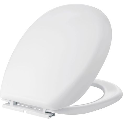 Sedile wc bianco in resina termoplastica universale K2