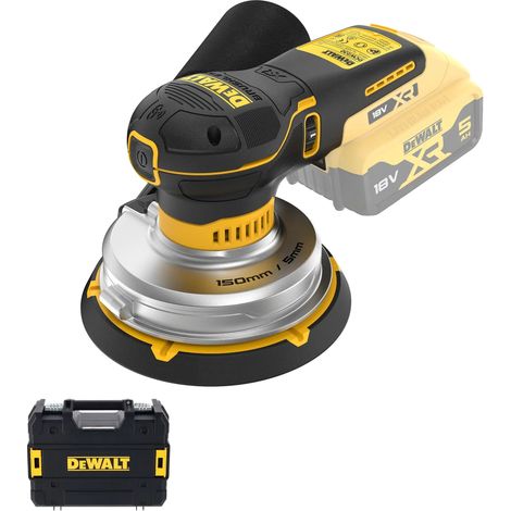 Levigatrice eccentrica a batteria DEWALT DCW230NT, 150 mm, 18 V, senza batteria né caricabatterie, in TSTAK