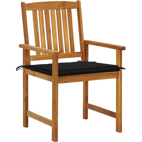 Maison Exclusive - Sedie da Giardino con Cuscini 6 pz in Legno Massello di Acacia