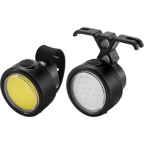 Phare avant vélo LED et feu arrière, étanche IPX4, rechargeable USB, multi-modes, accessoire sécurité cyclisme pour nuit, trajets urbains (1/5)