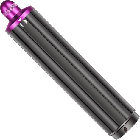 40mm/1.6" long hair barrel attachment for Dyson Airwrap HS01/05/08, adjustable bidirectional self-winding curling, for bouncy curls or waves, pink (1/5)