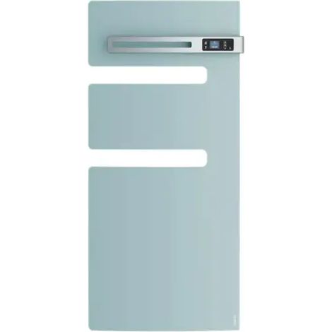 Radiateur sèche-serviettes connecté Serenis mât droite 1500W Vert d'eau ATLANTIC 850594 (1/3)