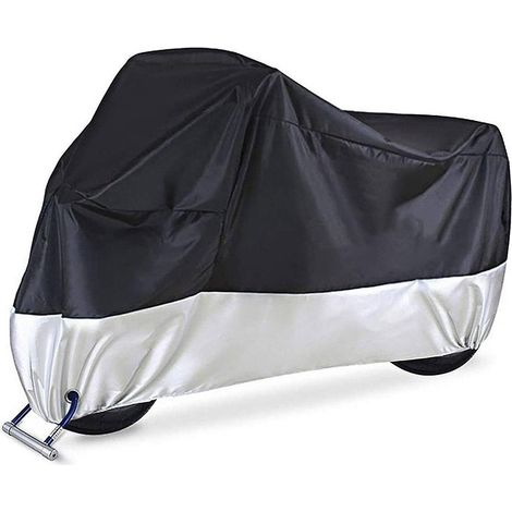 Universelle Motorradabdeckung, Ganzjahres-Motorradabdeckung aus 210D Oxford-Gewebe, wasserdicht, mit Schlosslöchern, Ersatz