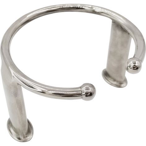 Two-legged cup holder made of 316 stainless steel (1/2/3 openings) for motorhomes, outdoor activities, boats and yachts (3 openings)--DTEKGAZ