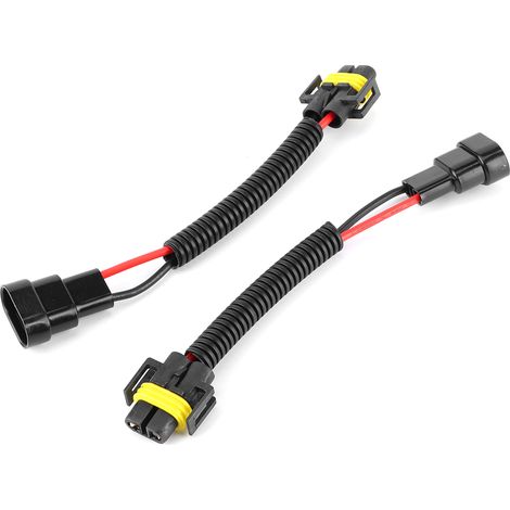 Adaptador de conector de cable de 2 piezas, macho 9005/9006 a hembra H11 para bombillas LED/halógenas (1/5)