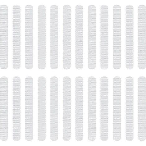 Lntyq 24 Pièces Bandes Antidérapantes Douche, Adhésifs Sécurité pour Salle de Bain, Autocollants Transparents pour Baignoire, Escaliers, Piscine pour Enfants, Résistant à l’Eau et à la Poussière, 2x3 (1/5)