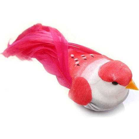 12 oiseaux en mousse artificielle avec plumes, décoration simulation DIY pour maison et jardin, accessoire de bricolage ornemental. (1/4)